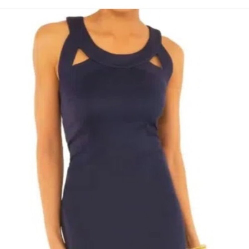 Incredible Solid Navy Gretchen Scott Isoceles Dre… - image 1